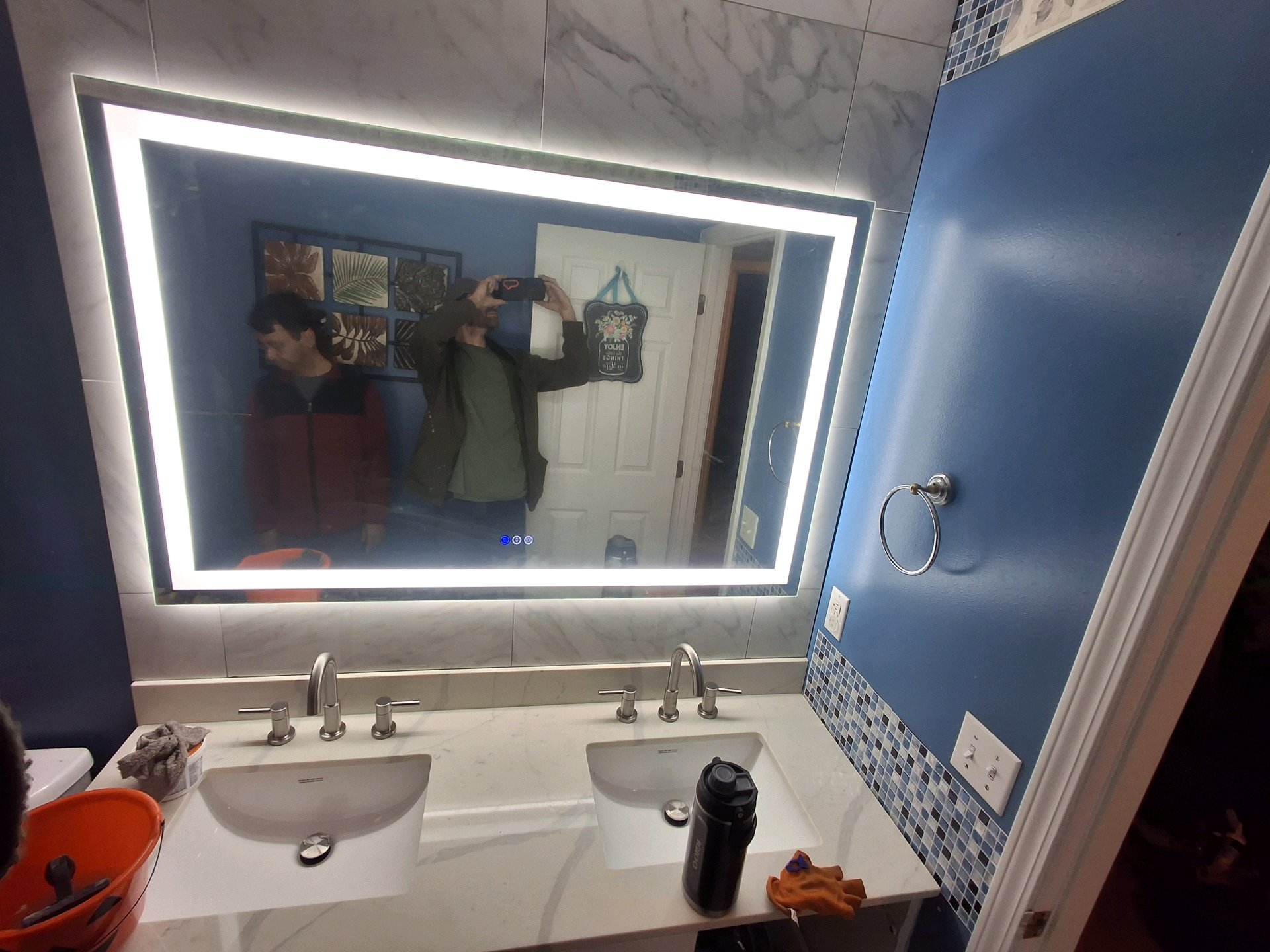 Bathroom tile work by AJ's Handyman Services