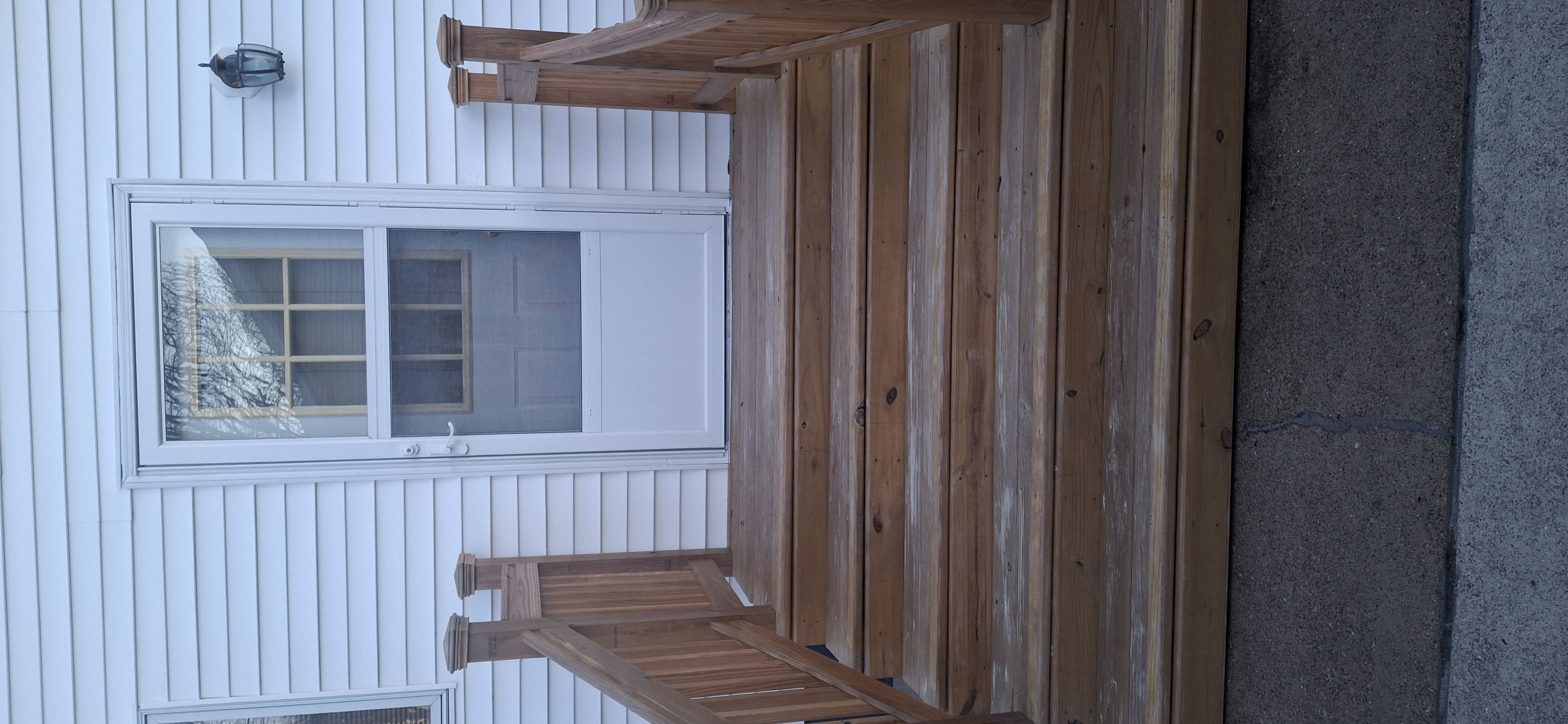 Deck and stair construction project
