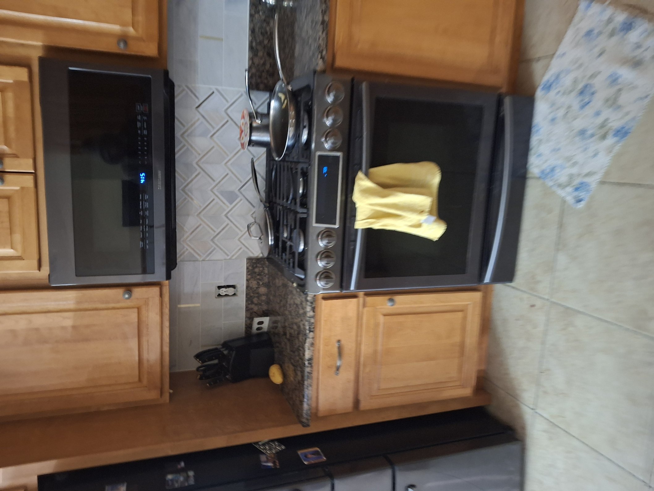 Kitchen tile work by AJ's Handyman Services